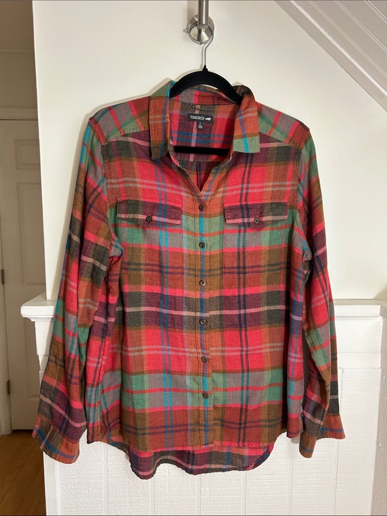 Toad&Co Tops - Toad & Co Women’s Reform Flannel Recycled Cotton size Large